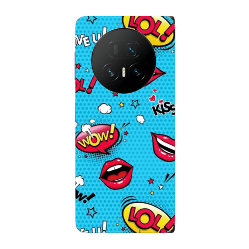 Honor Magic V5 Sticker Lol desing Transparent Silicone TPU Θήκη